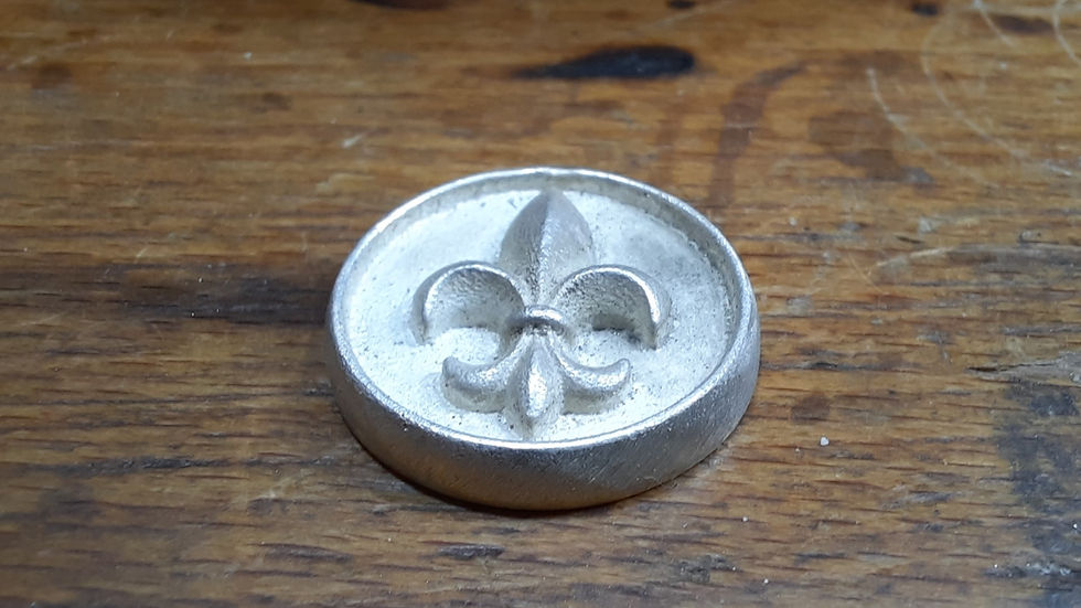 Thumbnail: Red Fleur de Lys Lapel Pin