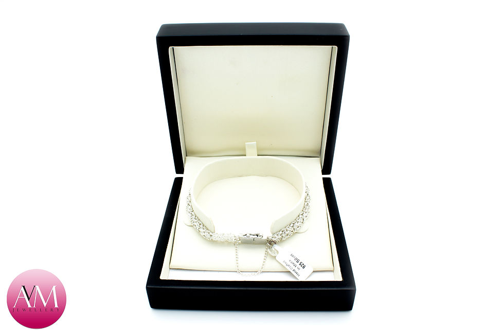 Thumbnail: DYAD - Twin Sterling Silver Microbyzantine Bracelet