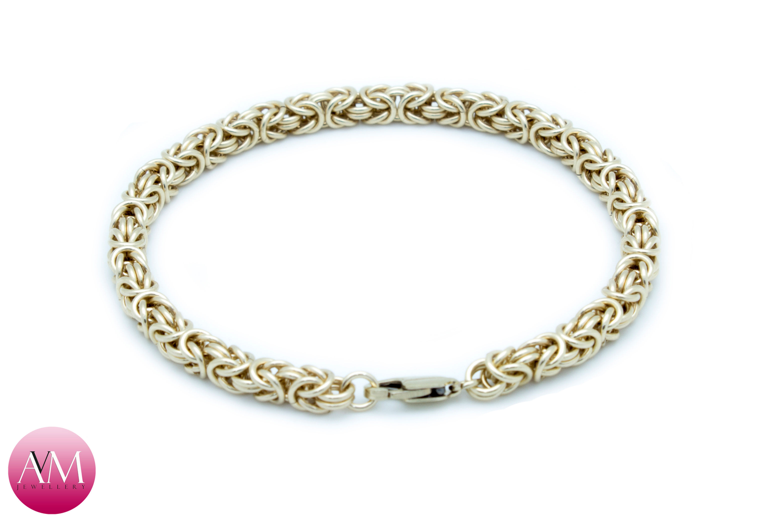 Delicate Yellow Gold Filled Byzantine Bracelet