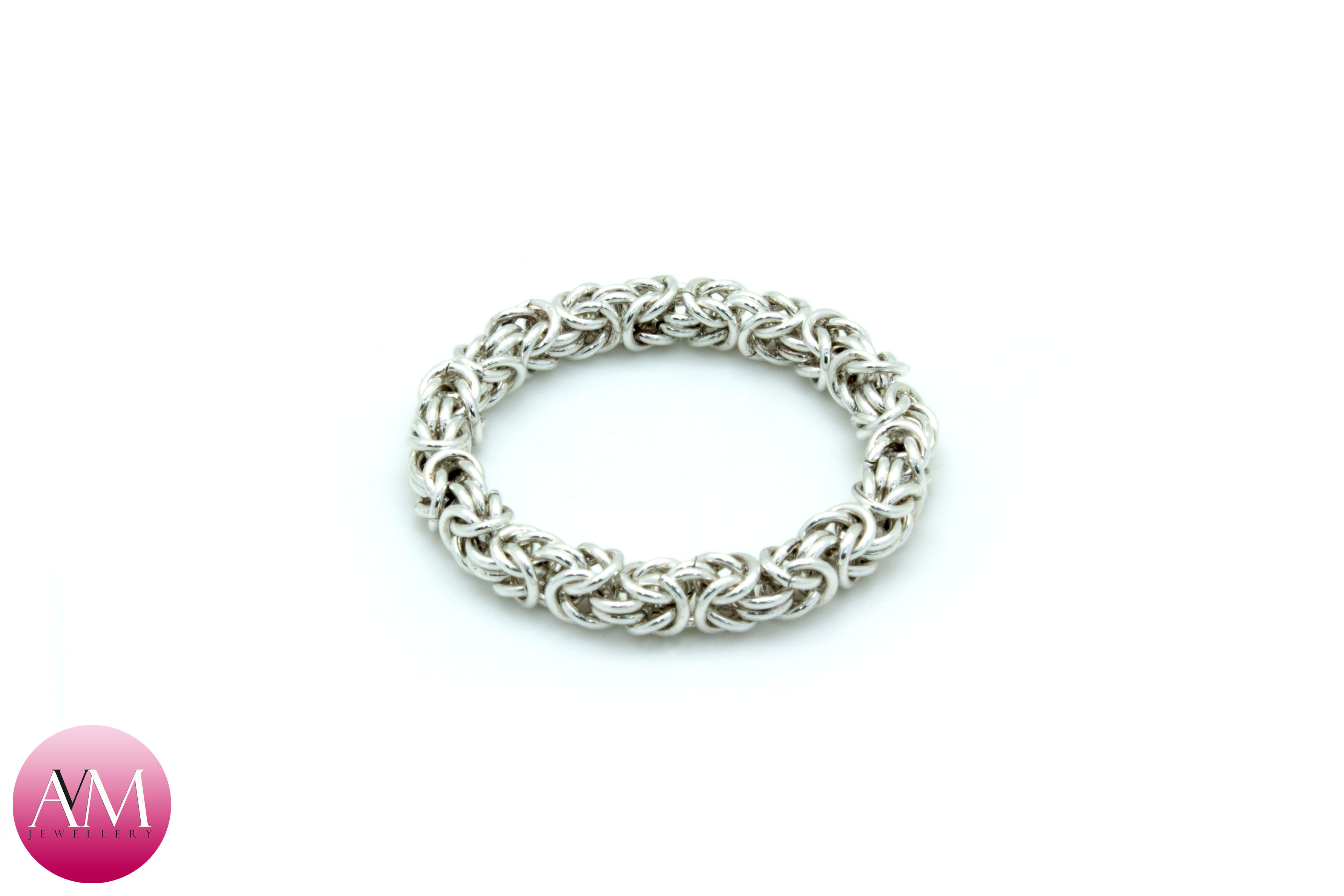 FAITH - Sterling Silver Microbyzantine Full Ring