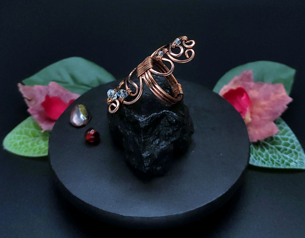 Thumbnail: Swirl Ring with Translucent Silver