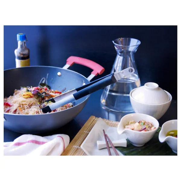 Thumbnail: IDENTISK
Wok with lid, dark grey, aluminium,l