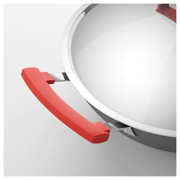 Thumbnail: IDENTISK
Wok with lid, dark grey, aluminium,l