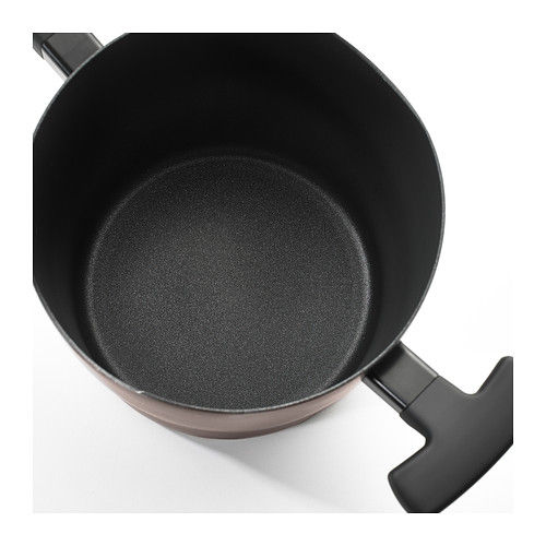 Thumbnail: Pot with lid, golden-brown