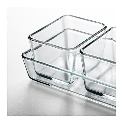 Thumbnail: Oven/serving dish set of 4, clear glass