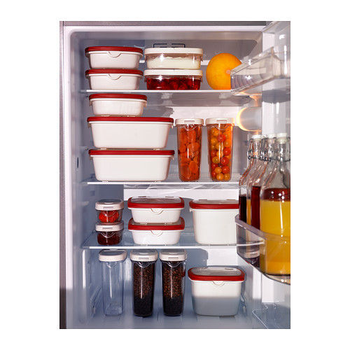 Thumbnail: Food container, white, red