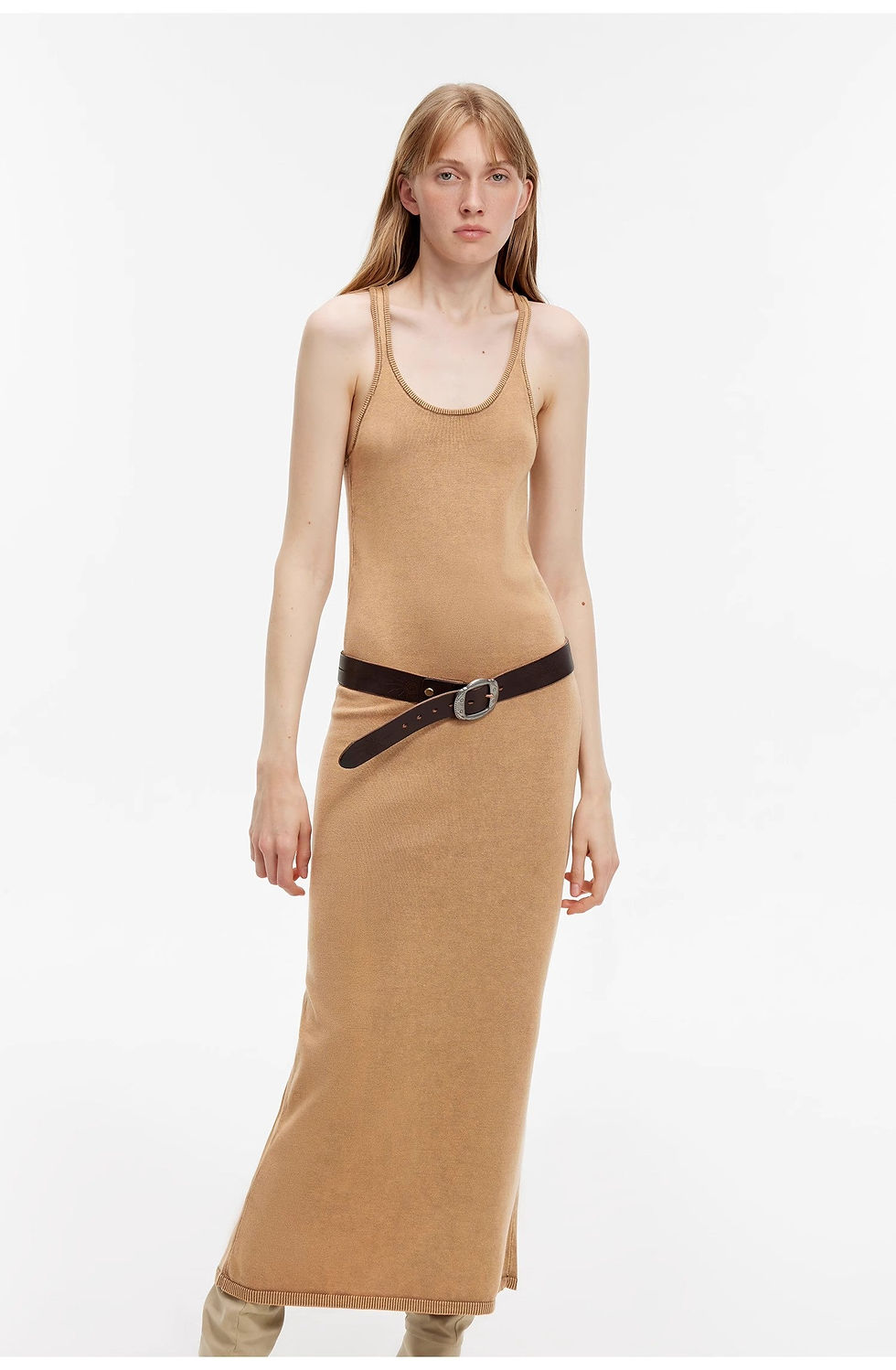 Thumbnail: Ferment-Washed Distressed Vest Dress