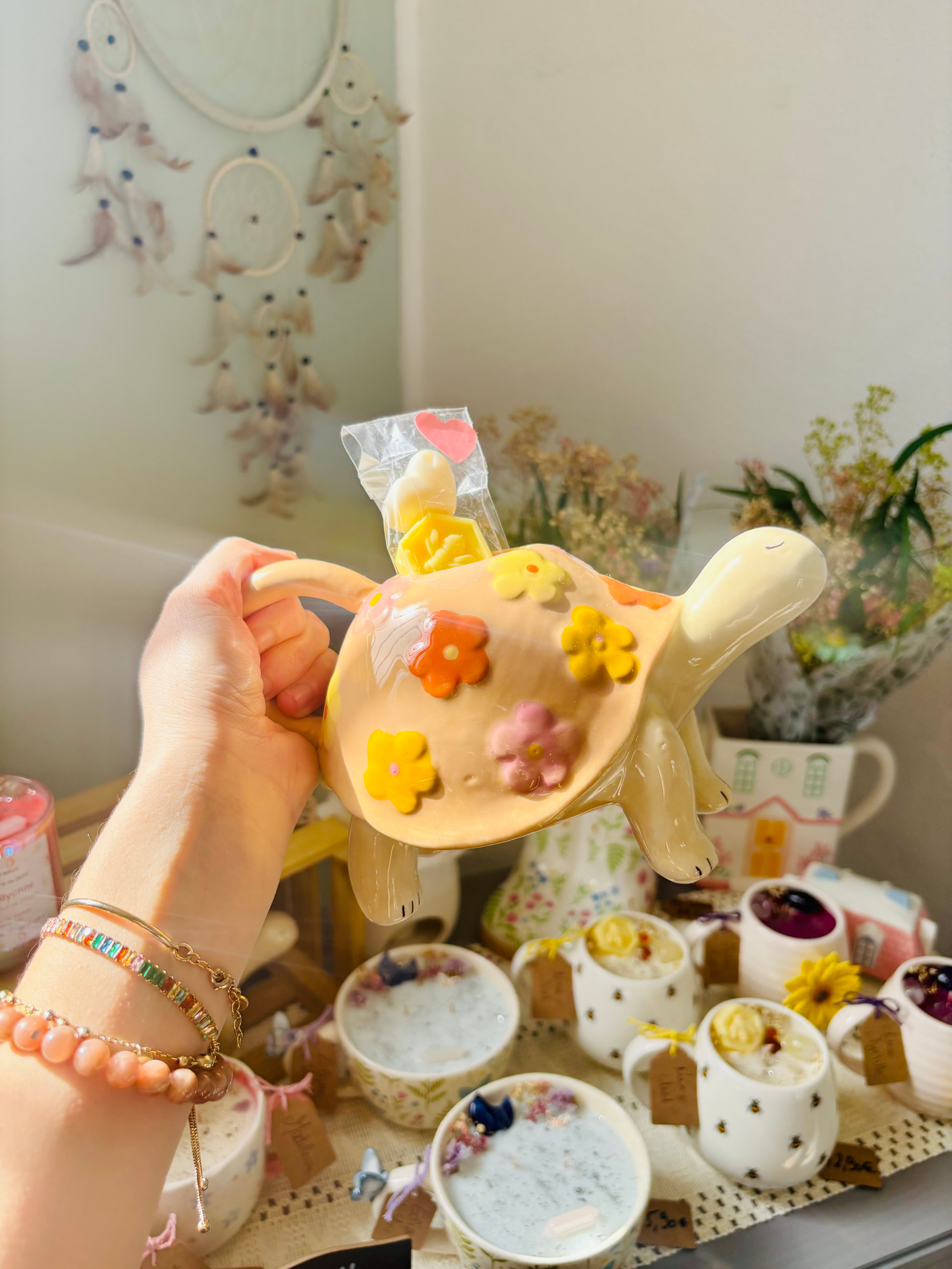 Arrosoir tortue et fondants parfumés