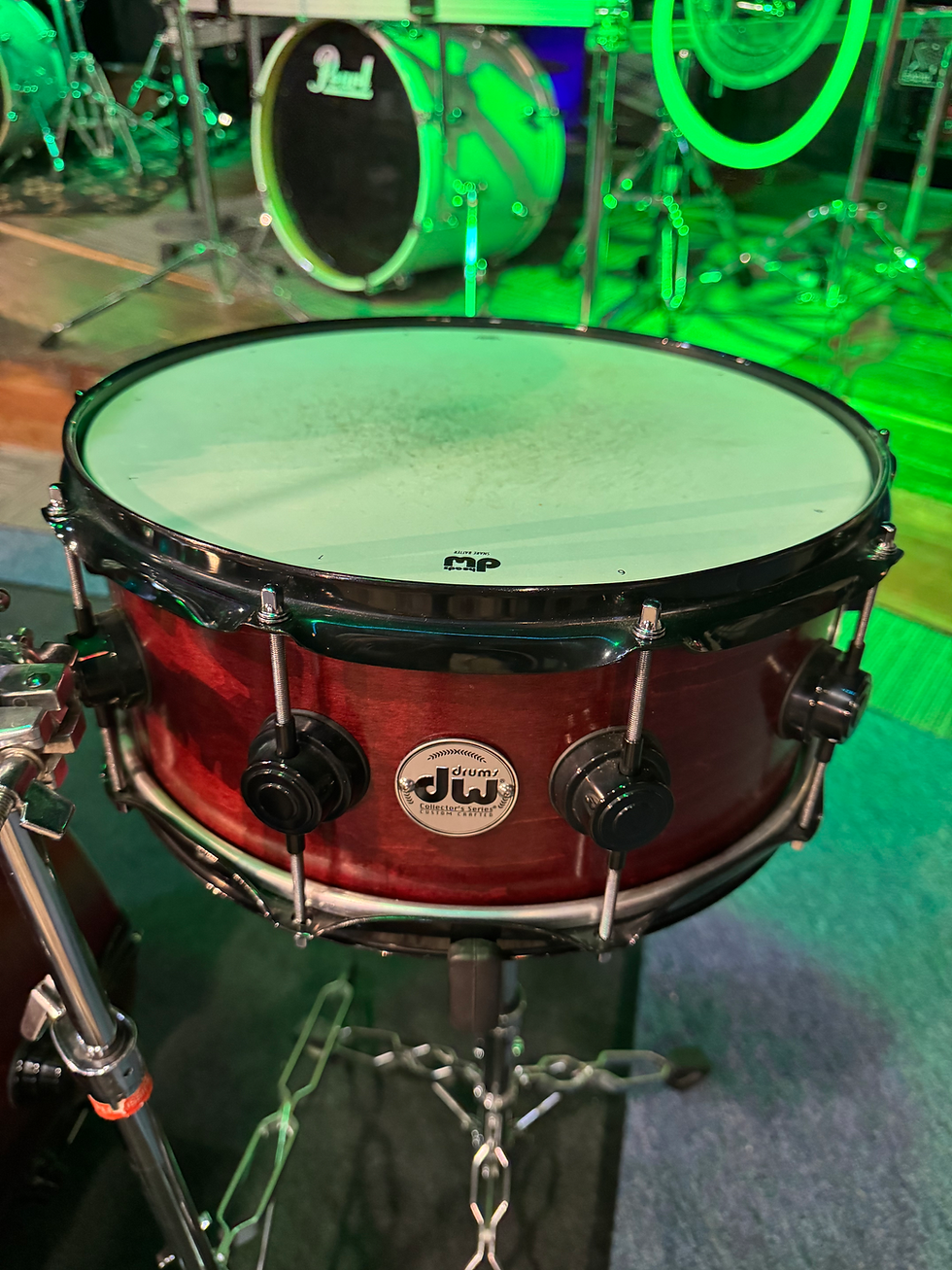 Miniatura: Bateria DW collectors Red Satin Lacquer & Black Nickel