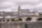The exceptional view from the restaurant L'Amour Blanc, overlooking the entire city of Blois and its castle