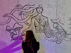 Muurschildering Rauwkostfestival