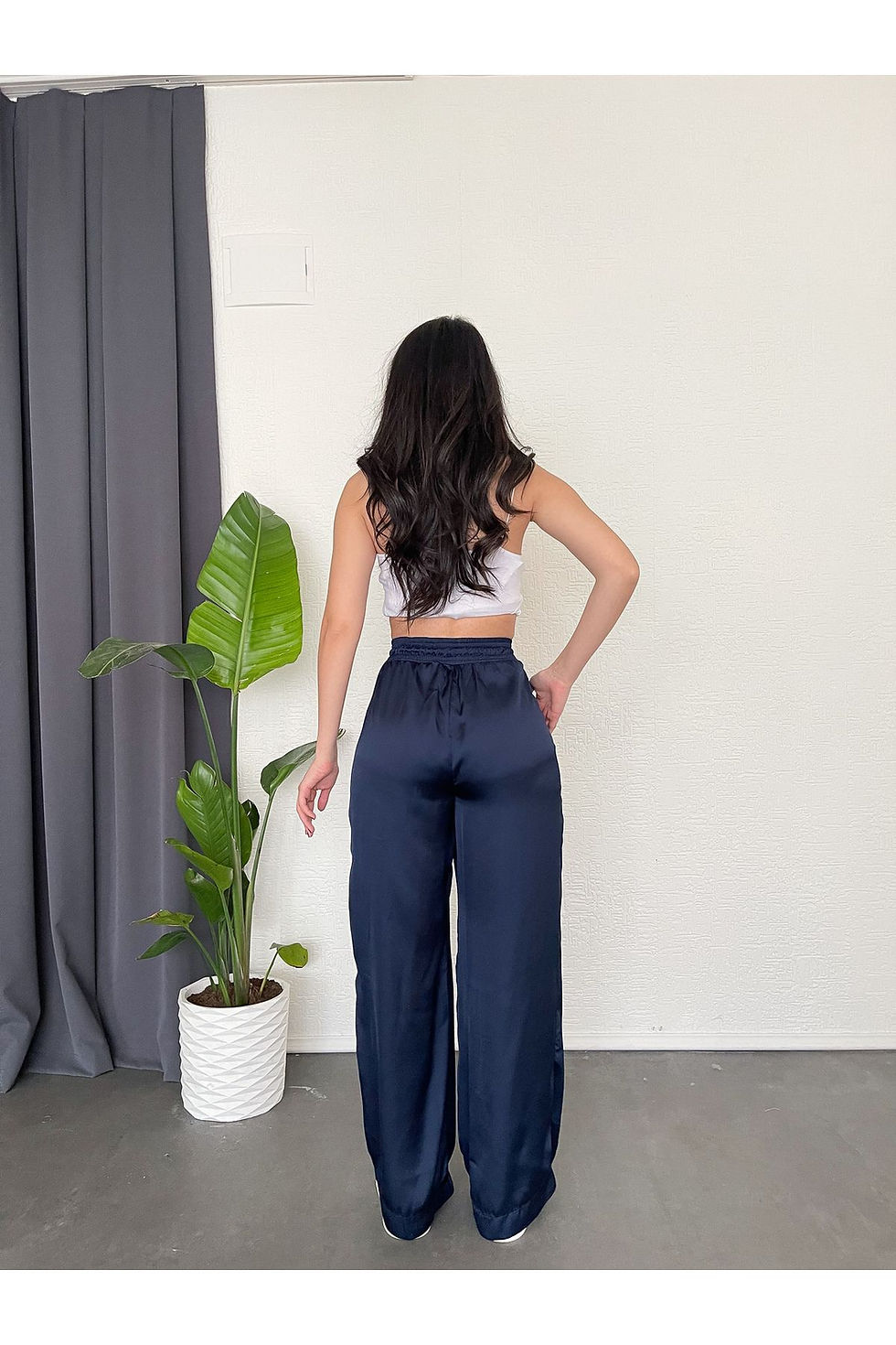 Küçük resim: LACİVERT BOL RAHAT PANTALON