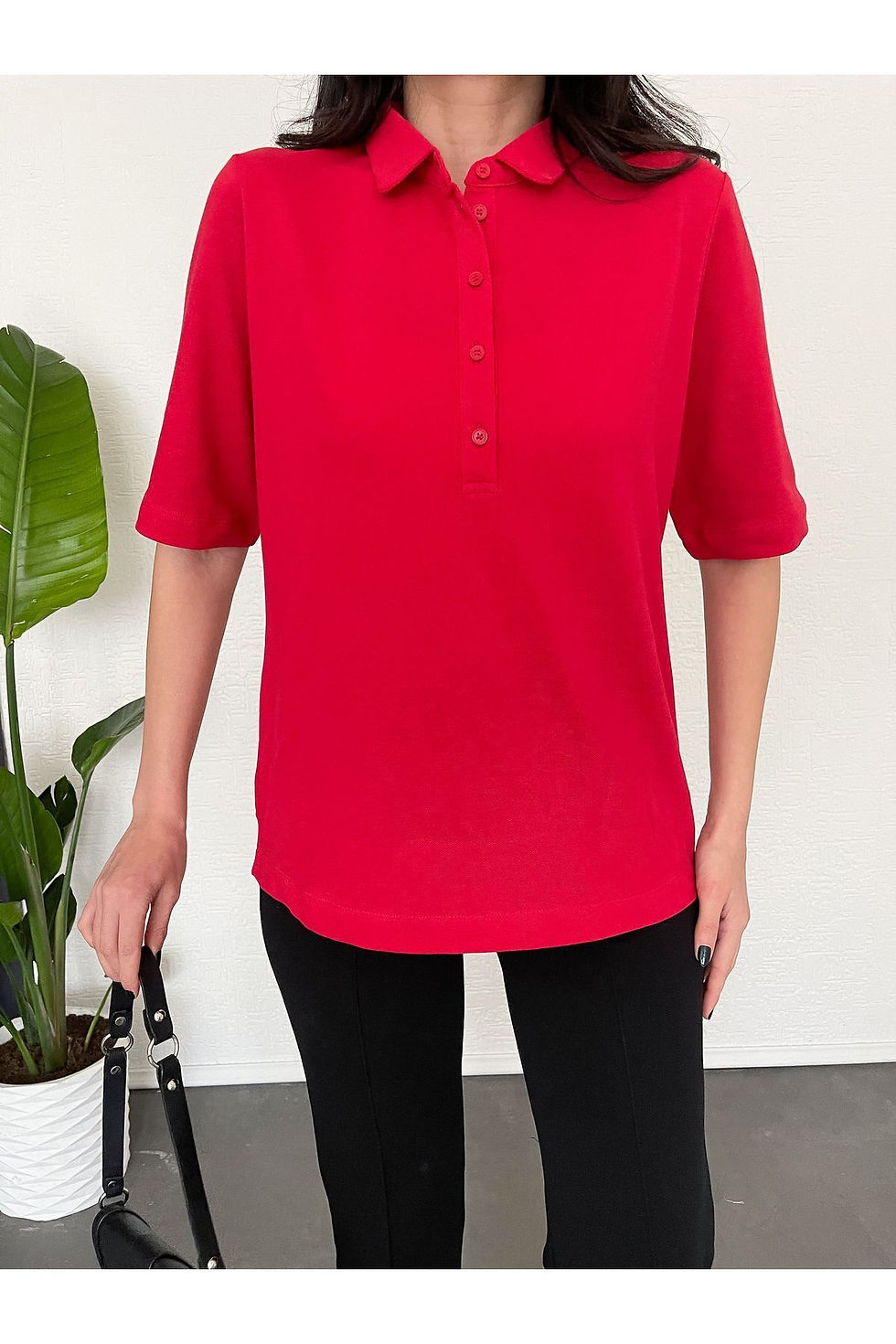 Küçük resim: Polo Yaka Düz T-shirt