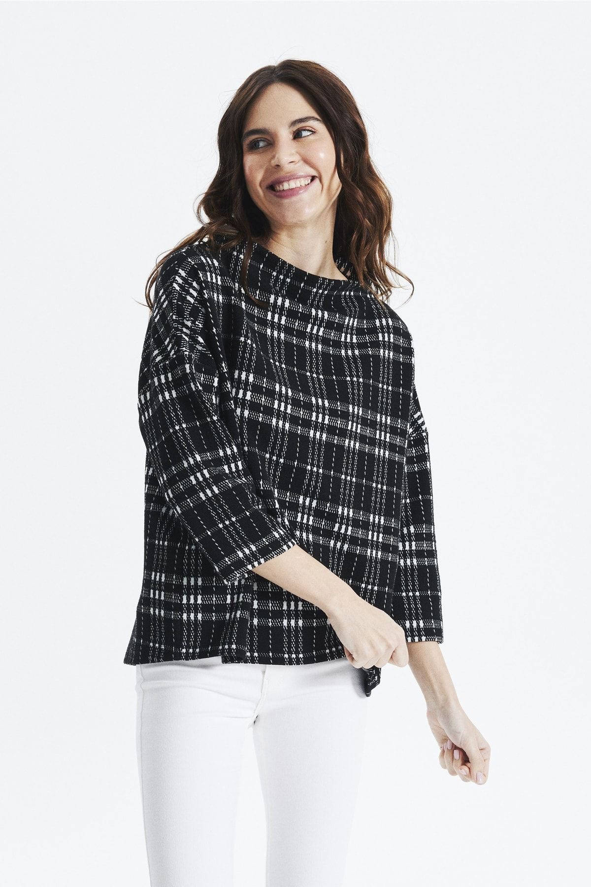 Ekoseli Kalın Kazak