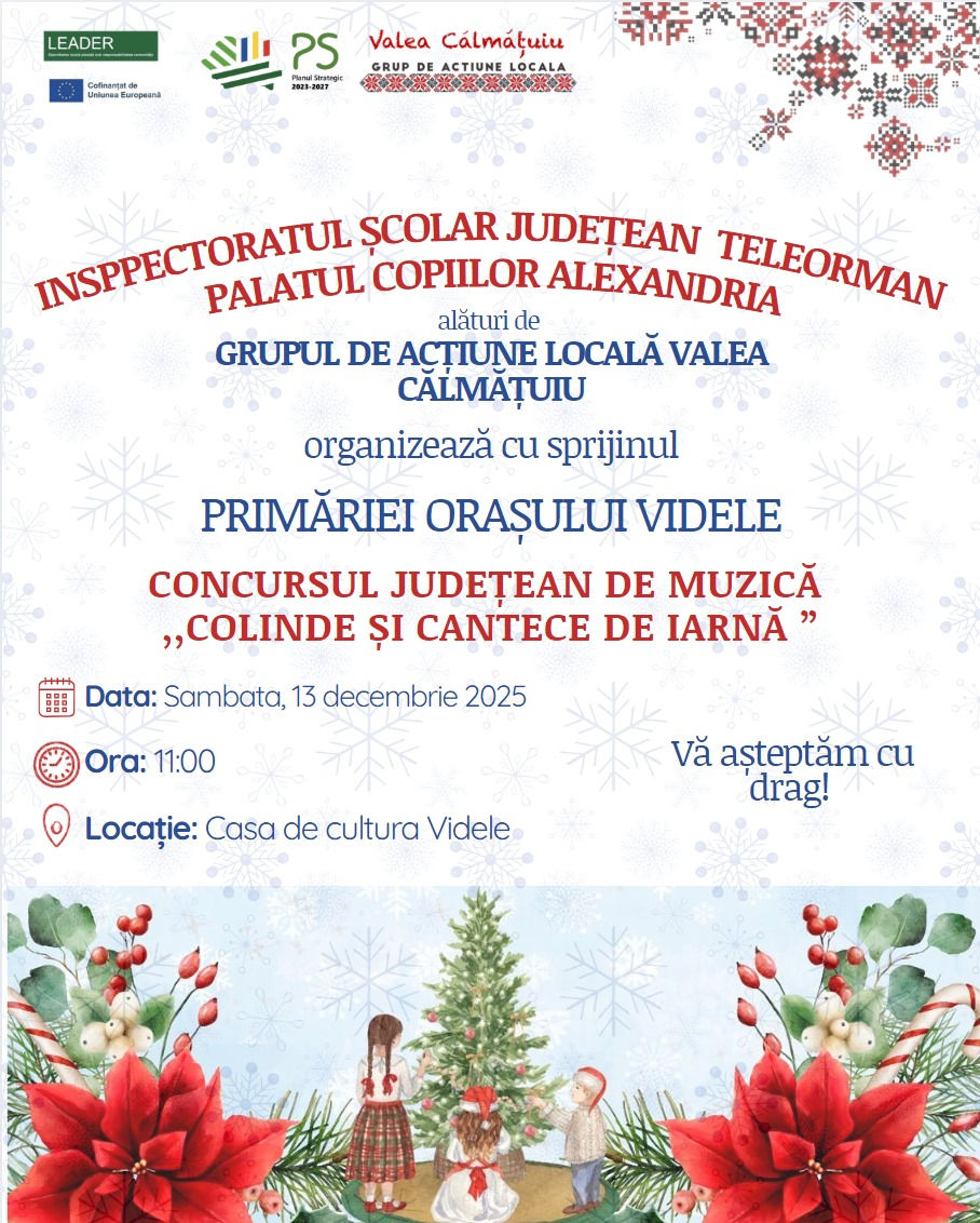 Concurs Judetean de Muzica ,,Colinde si cantece de iarna''