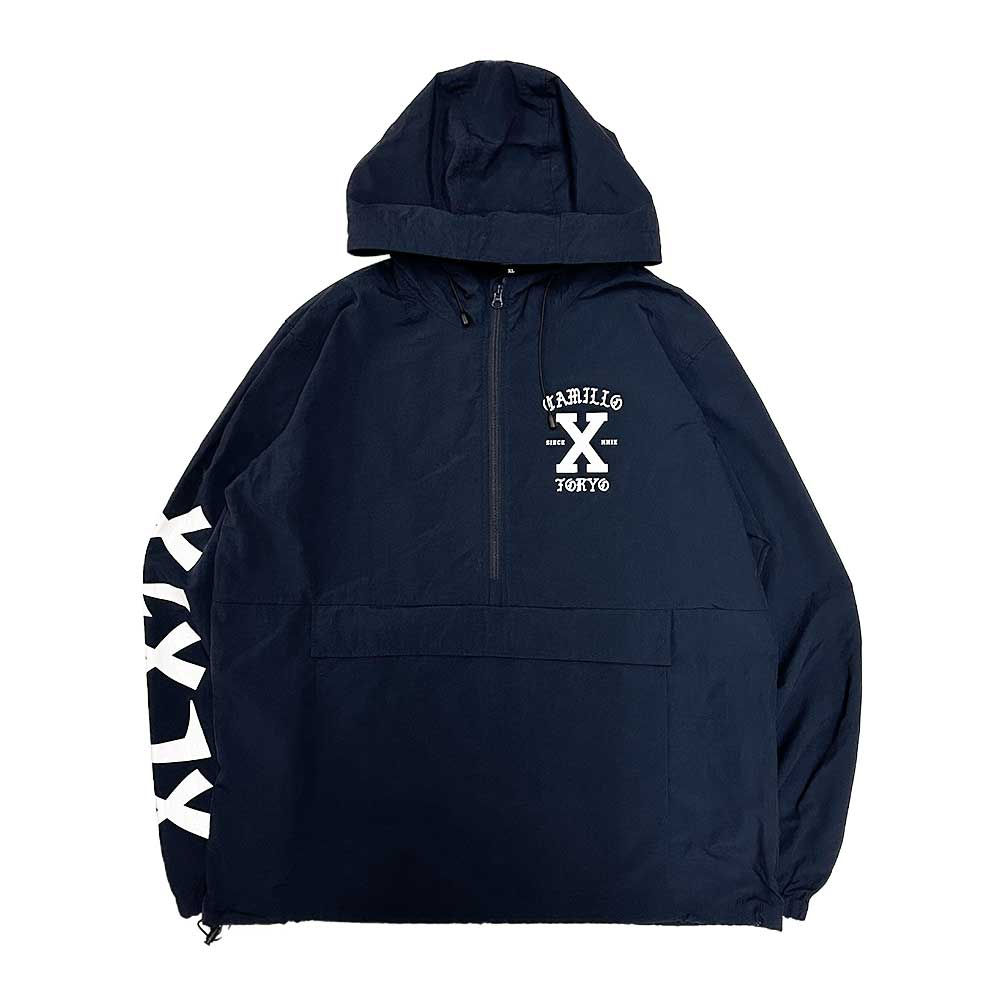 CAMILLO RULEZ NYLON  ANORAK PARKA　(NAVY)