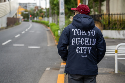 CAMILLO TOKYO FUCKIN CITY INSULATED PADDED JACKET (NAVY)) | CAMILLO