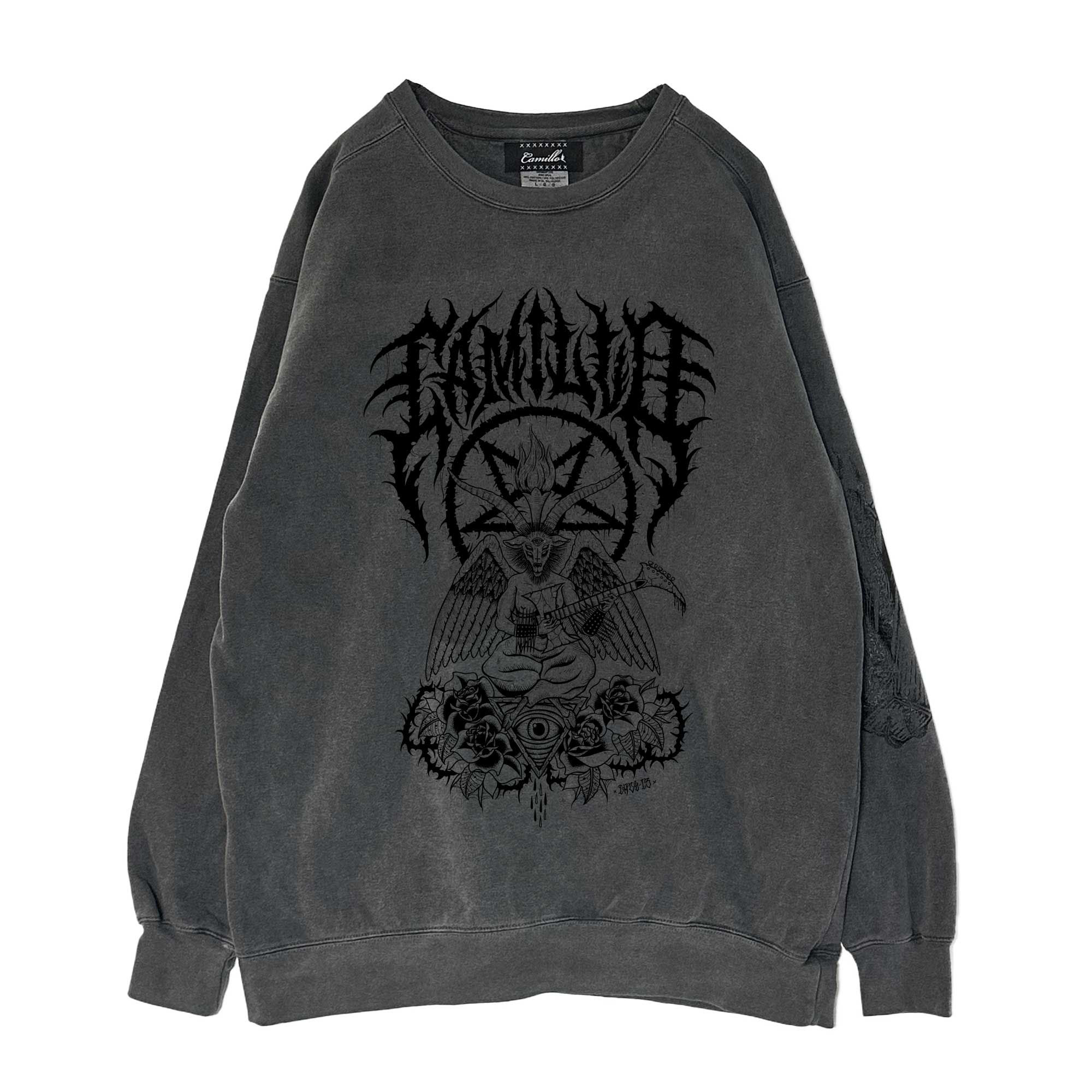 CAMILLO DEVIL COFFIN CREWNECK SWEAT ( PEPPER)