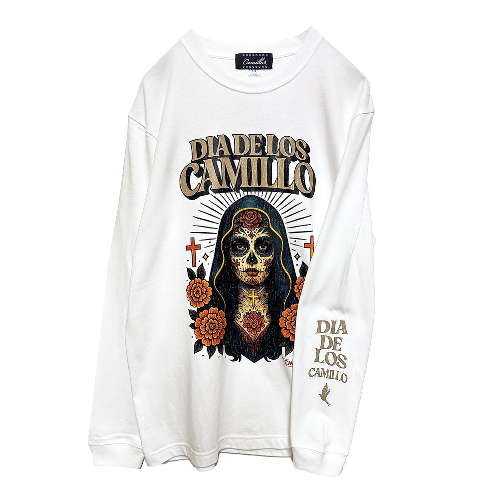 サムネイル： DEA DE LOS CAMILLO LONG SLEEVE TEE (WHITE)