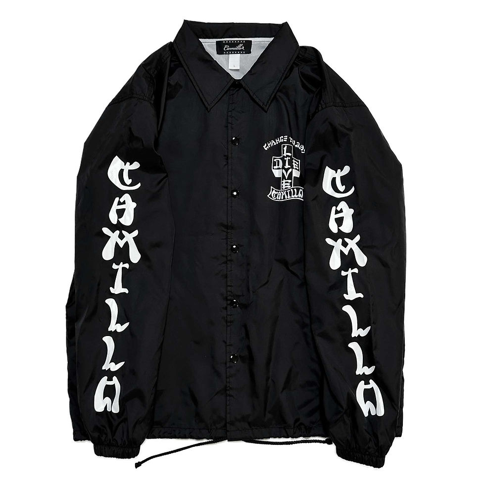 サムネイル： LIVE DIE COACH JACKET ＜BLACK >