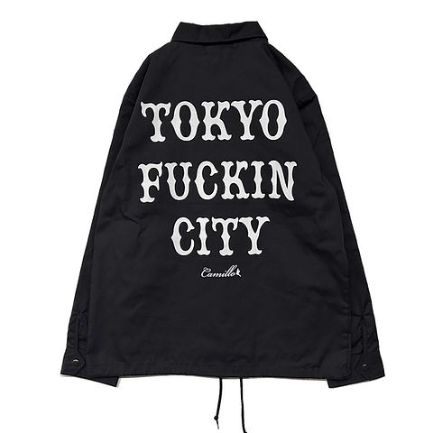 CAMILLO TOKYO FUCKIN CITY V2 COACH JACKET (BLACK) | CAMILLO