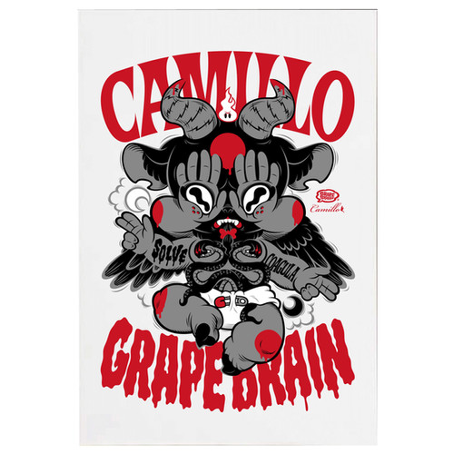 シルクスクリーンポスター GRAPE BRAIN camillo