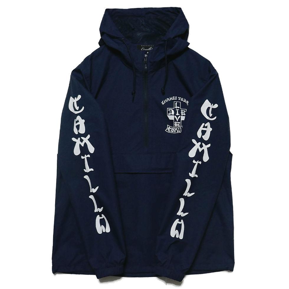 サムネイル： CAMILLO LIVE OR DIE ANORACK JACKT (NAVY)