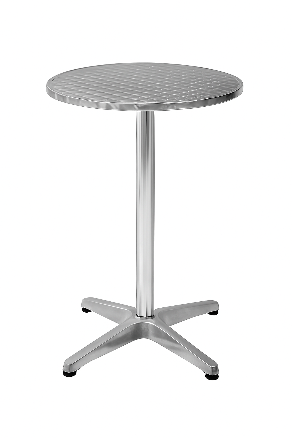 ☕  Stainless Steel & Aluminium Café Table – 70cm