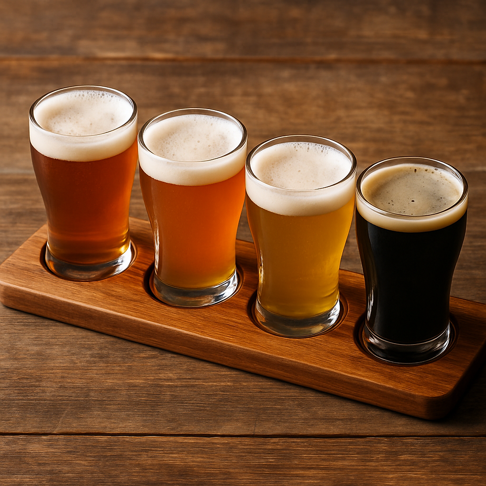 Water tasting flight for Fido