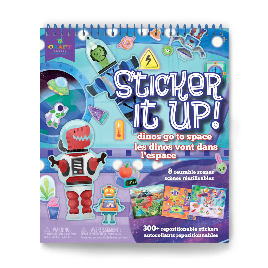Craft-tastic: Sticker It Up! Dinos go to Space