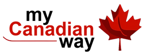 MyCanadianWay logo with maple leaf – Canadian Citizenship Test preparation site