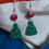 Thumbnail: Festive earrings - glittery hat