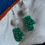 Thumbnail: Festive earrings - tiny green gloves