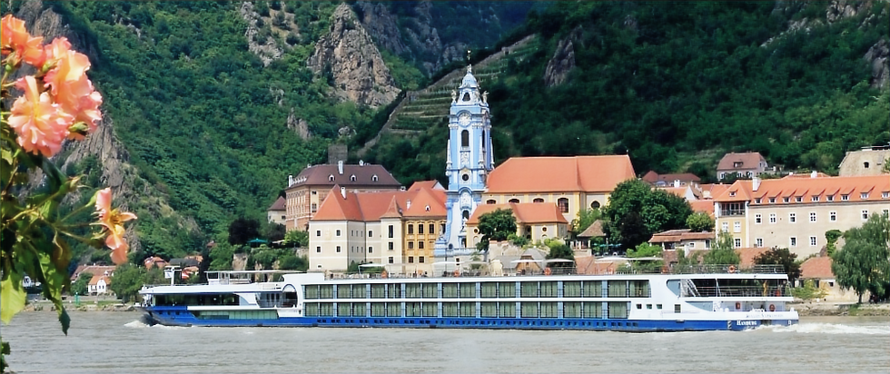 An Avalon Waterways river cruise cruising the Danube River.