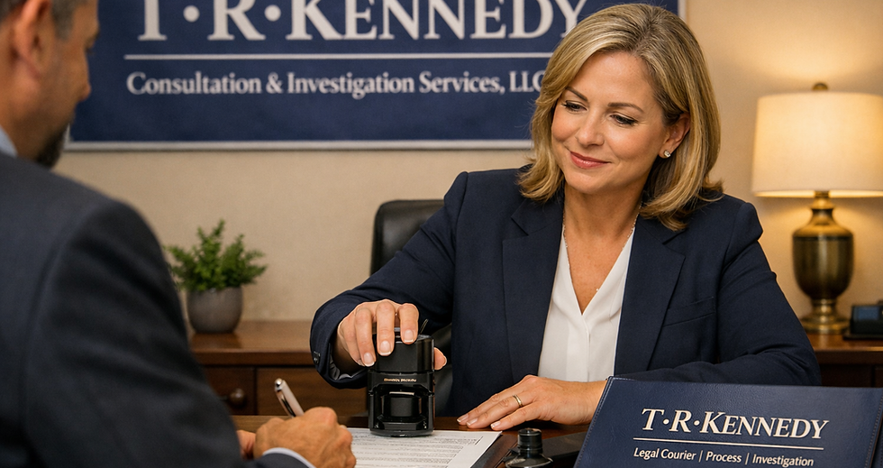 T R Kennedy Notary Image