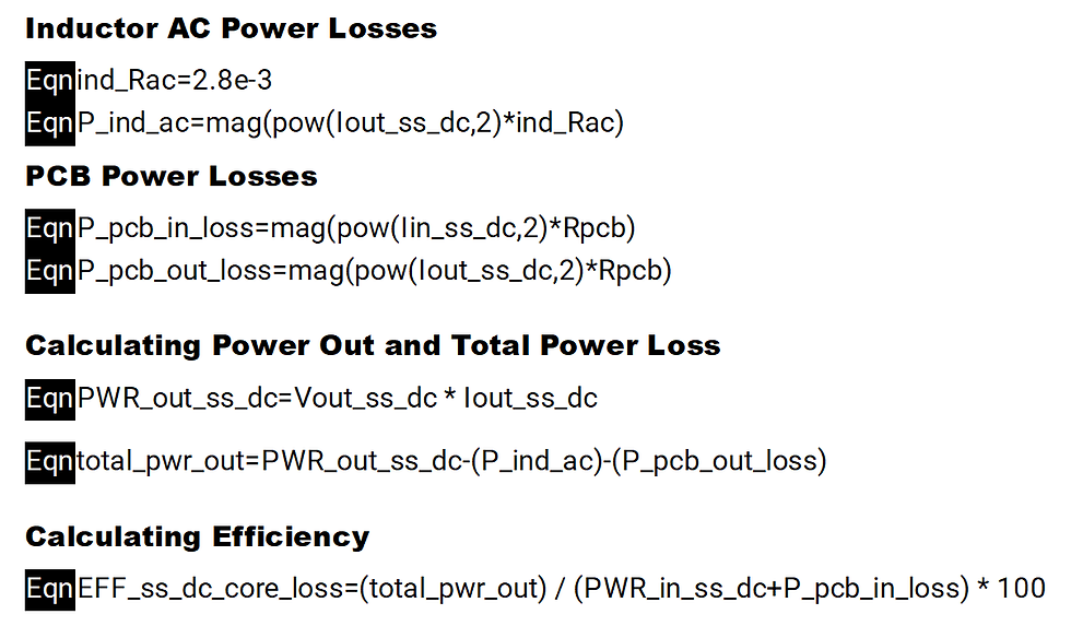 Power Losses