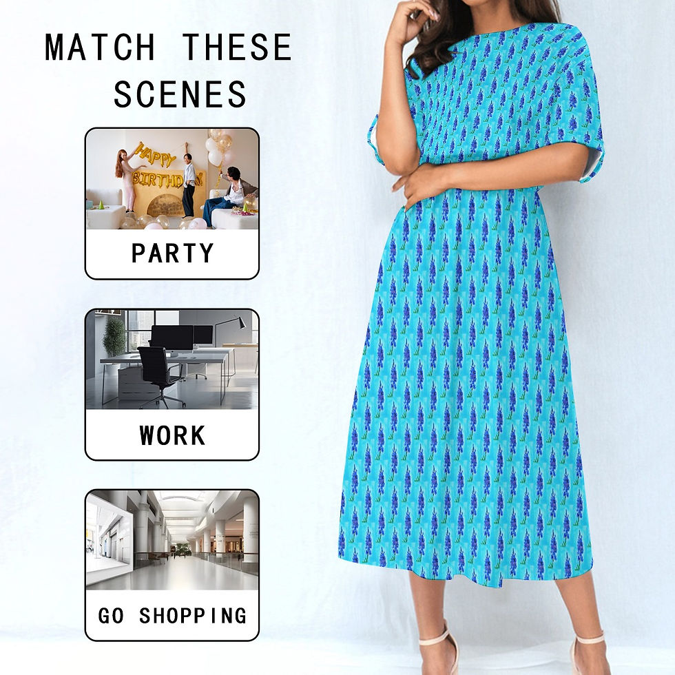 Thumbnail: BBE Women's Elastic Waist Dress