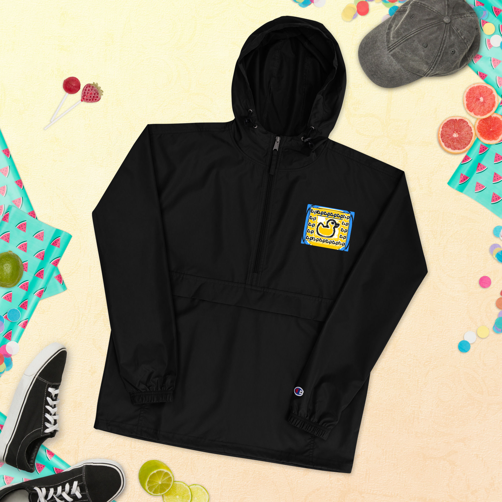 Duck P/Embroidered Champion Packable Jacket