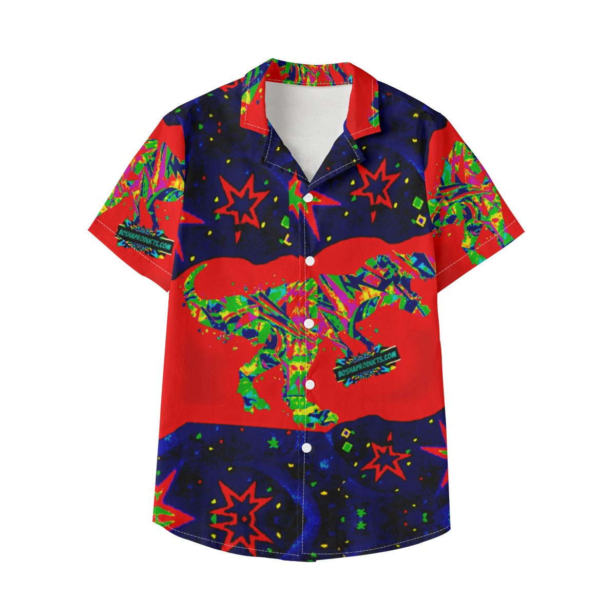 DINO kids Hawaiian Vacation Shirt | 115GSM Cotton poplin