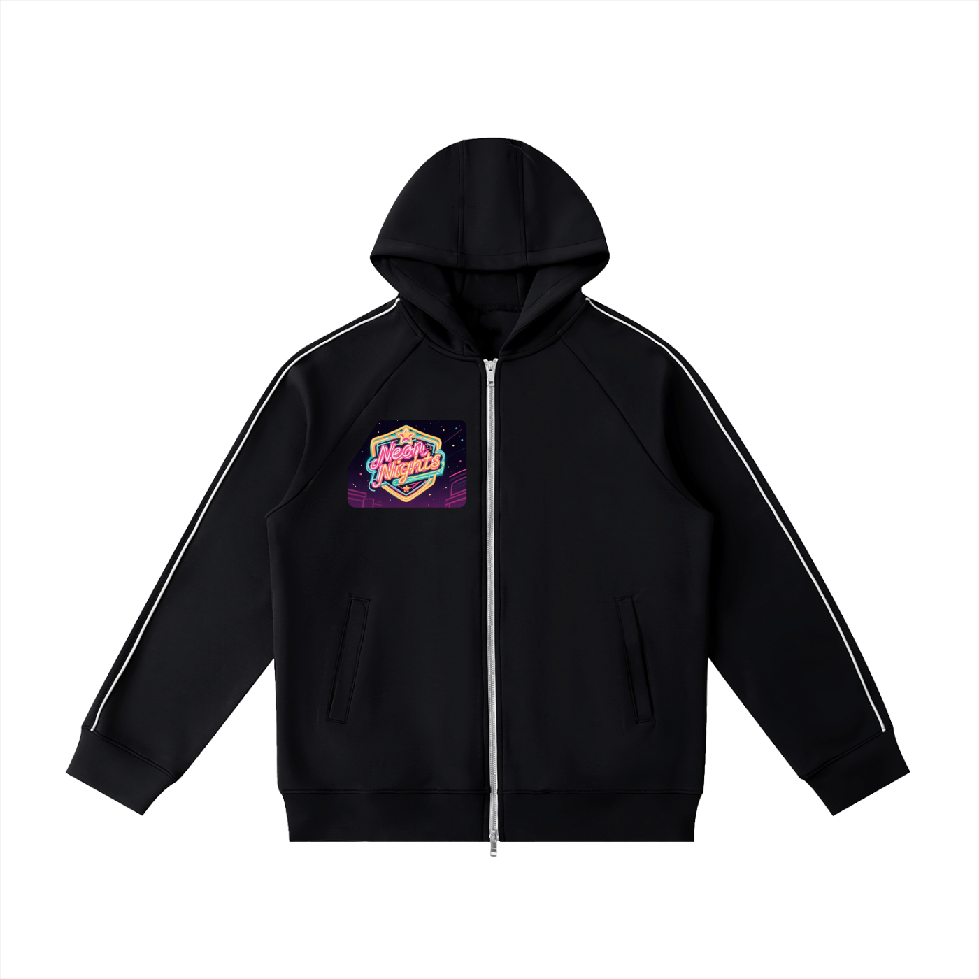 Heavyweight Raglan Sleeve Zip Hoodie