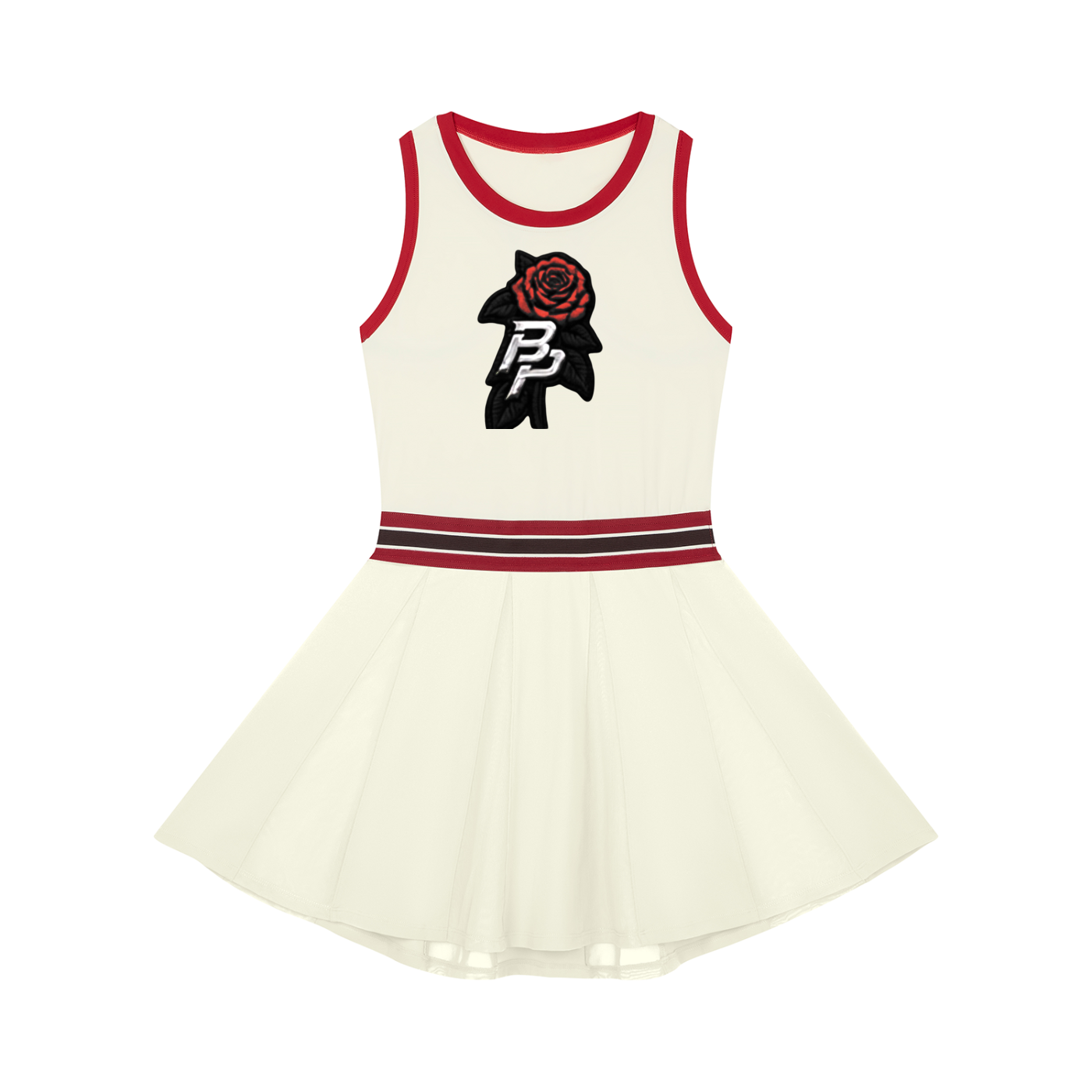 Women's Color Block A-Line Sleeveless Dress