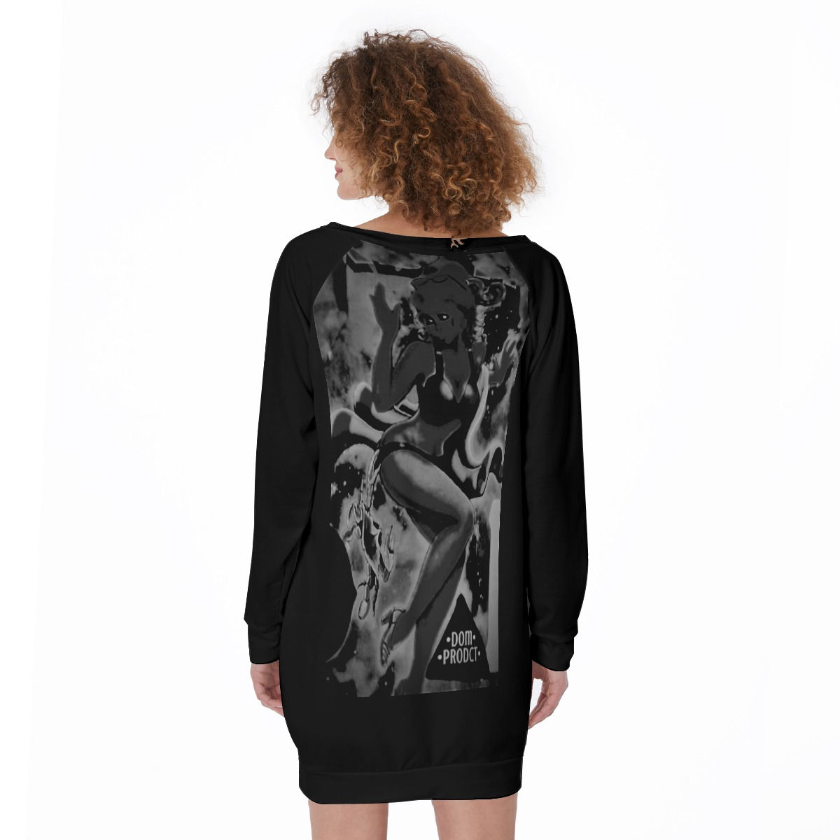 black dp - Women's Lace-Up Sweatshirt