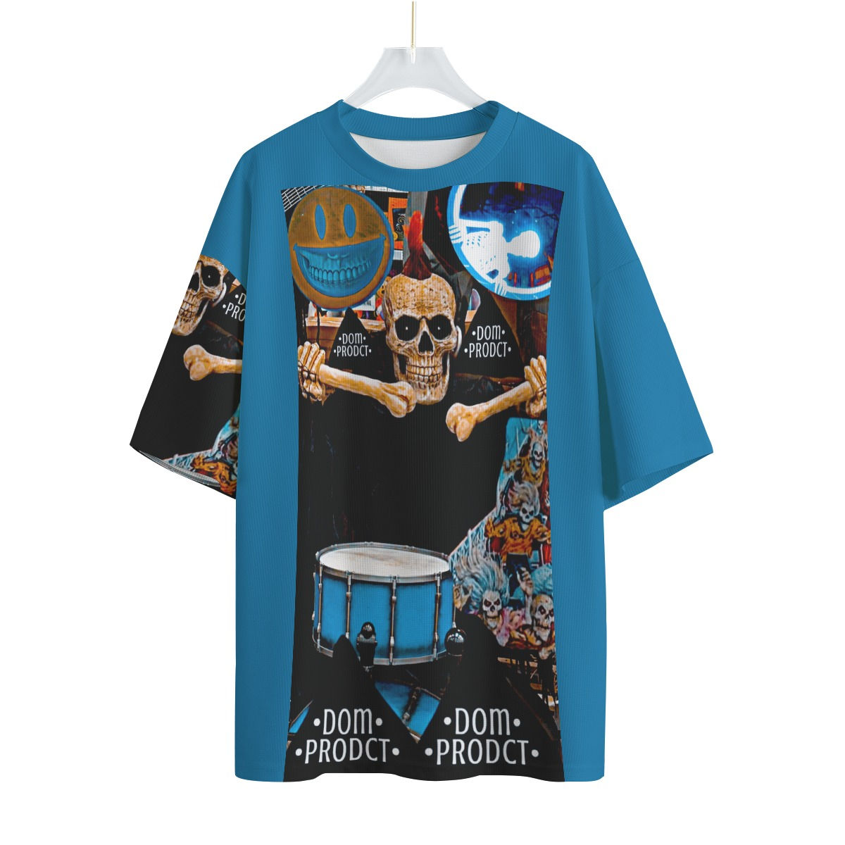 Skull rock out- Unisex Drop-shoulder T-shirt