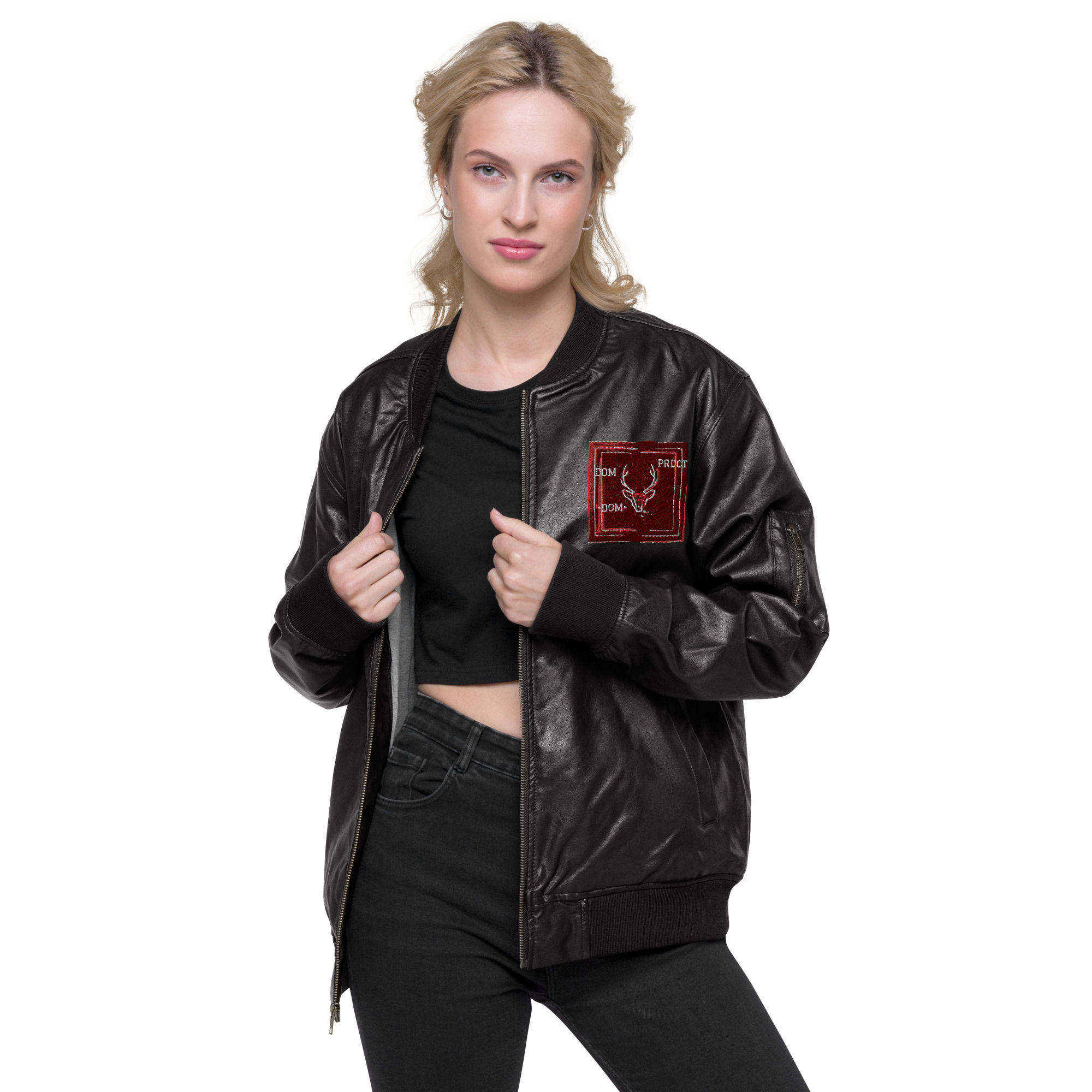 DOMP - Leather Bomber Jacket | Threadfast Apparel 395J