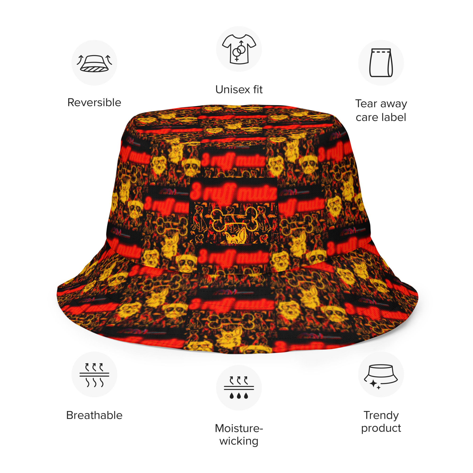 3mutz live! bucket hat