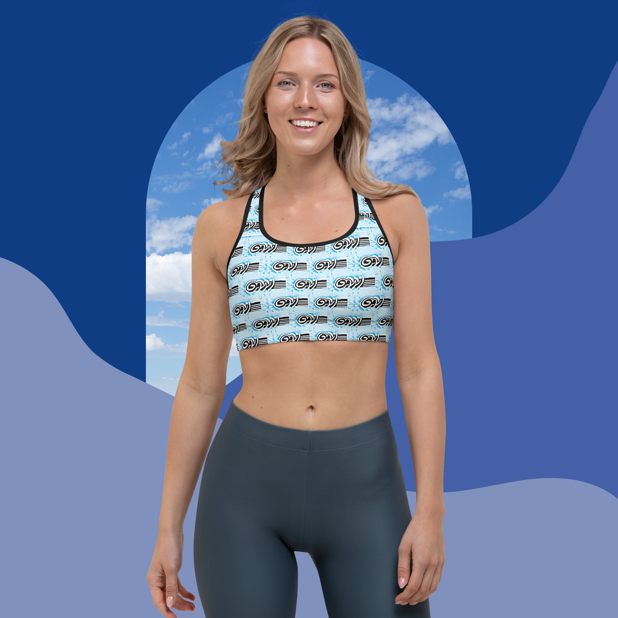 gvBLU Sports bra