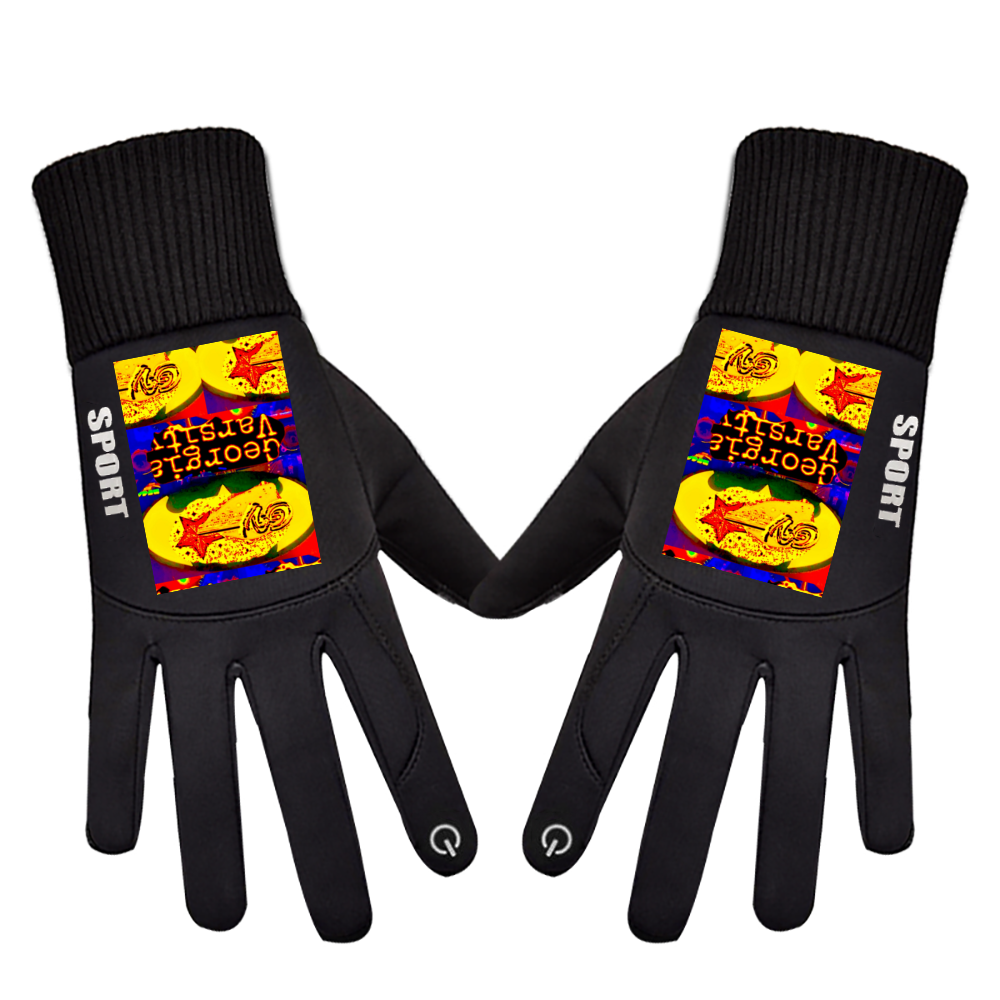 GV batman Outdoor Activities Full Finger Gloves Touch Screen Plush Gloves