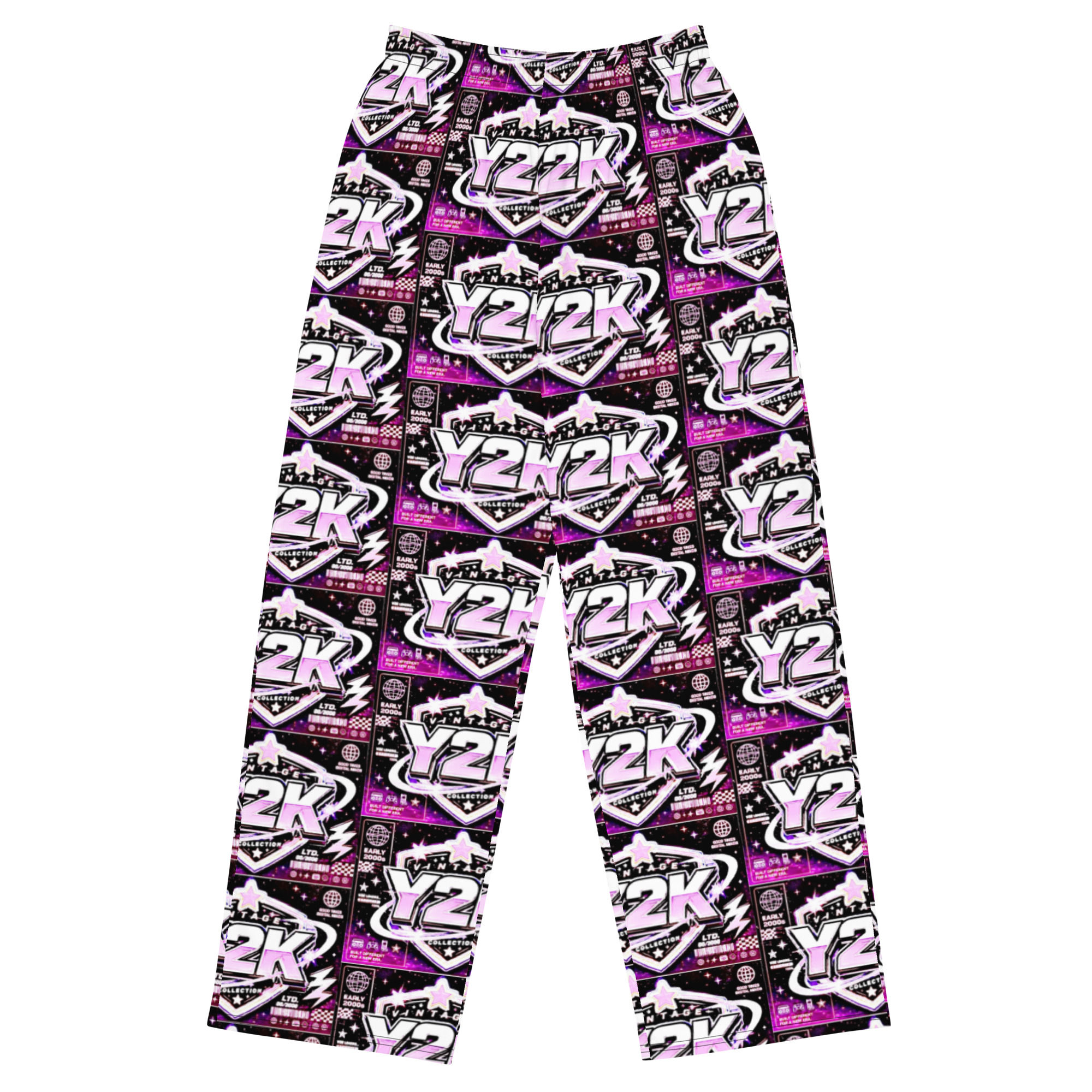 All-over print unisex wide-leg pants