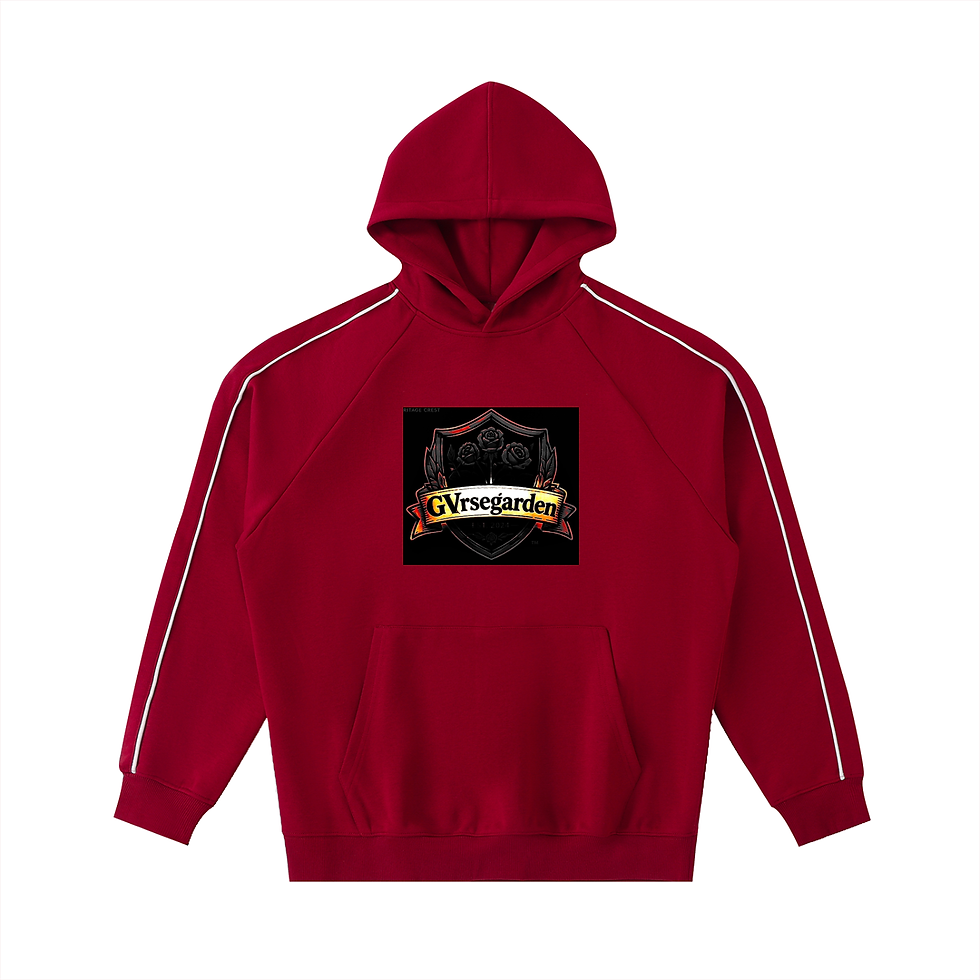 Thumbnail: Contrast Piping Raglan Hoodie
