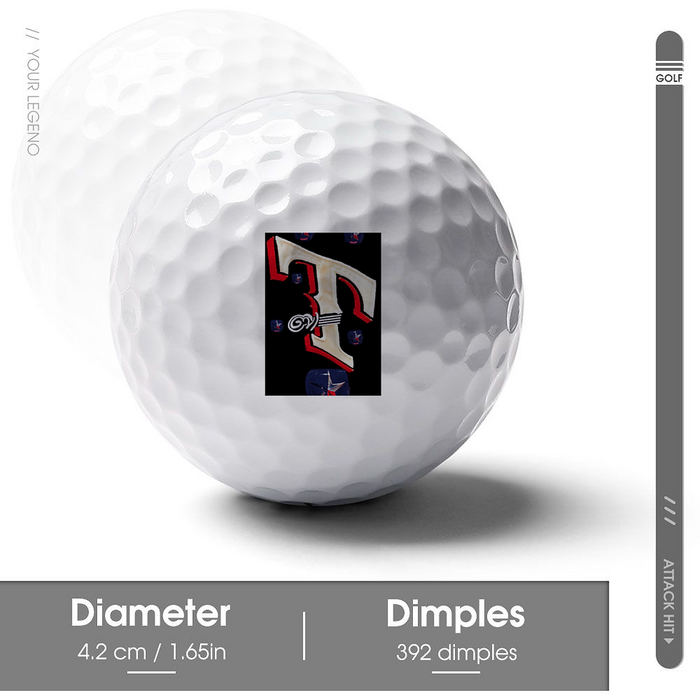 Thumbnail: Customizable Golf Balls with Single-Sided Printing Personalized Golf Balls